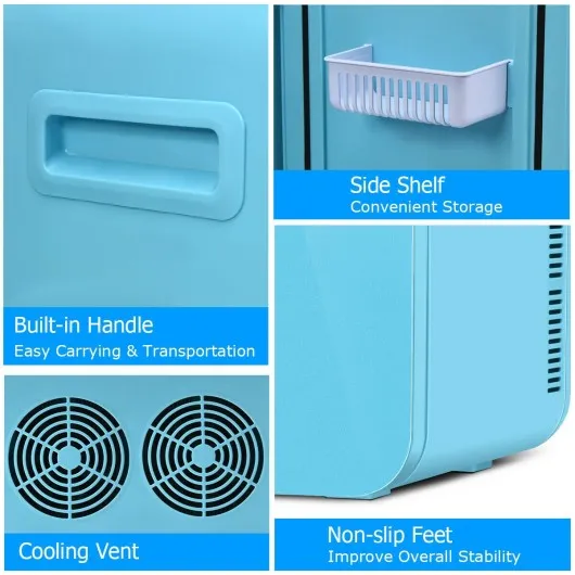 20L Compact Portable Makeup Skincare Fridge-Blue