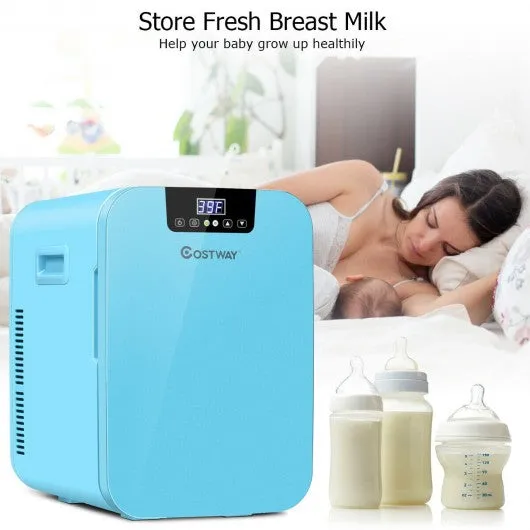 20L Compact Portable Makeup Skincare Fridge-Blue