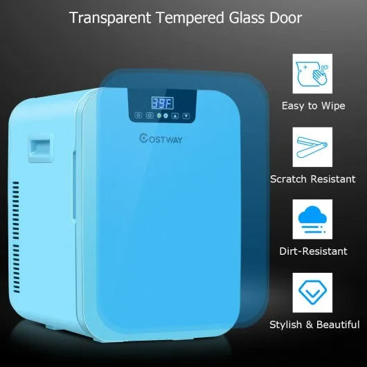 20L Compact Portable Makeup Skincare Fridge-Blue