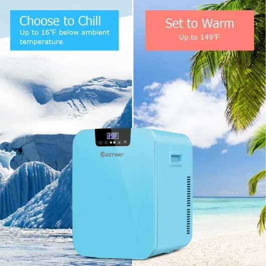 20L Compact Portable Makeup Skincare Fridge-Blue