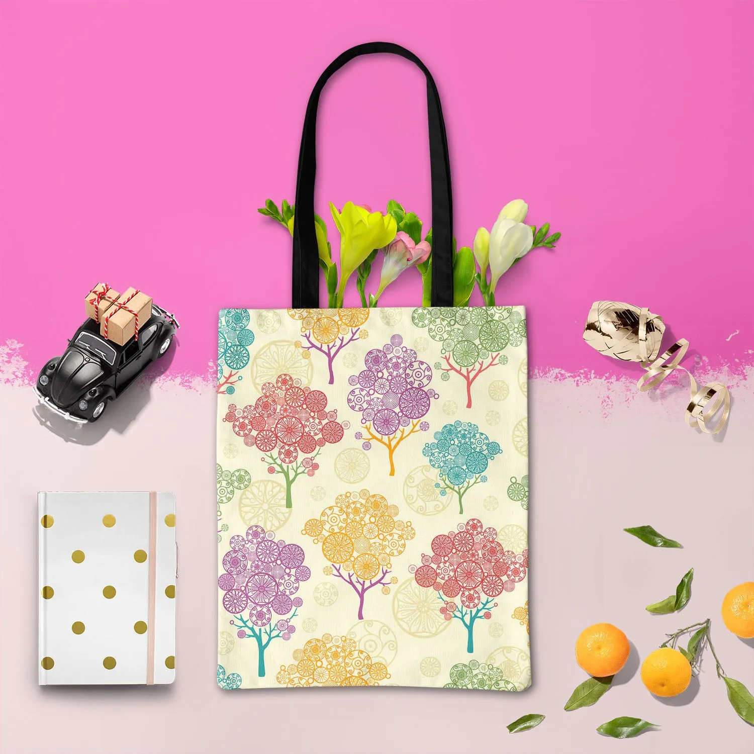 Abstract Trees Tote Bag Shoulder Purse | Multipurpose