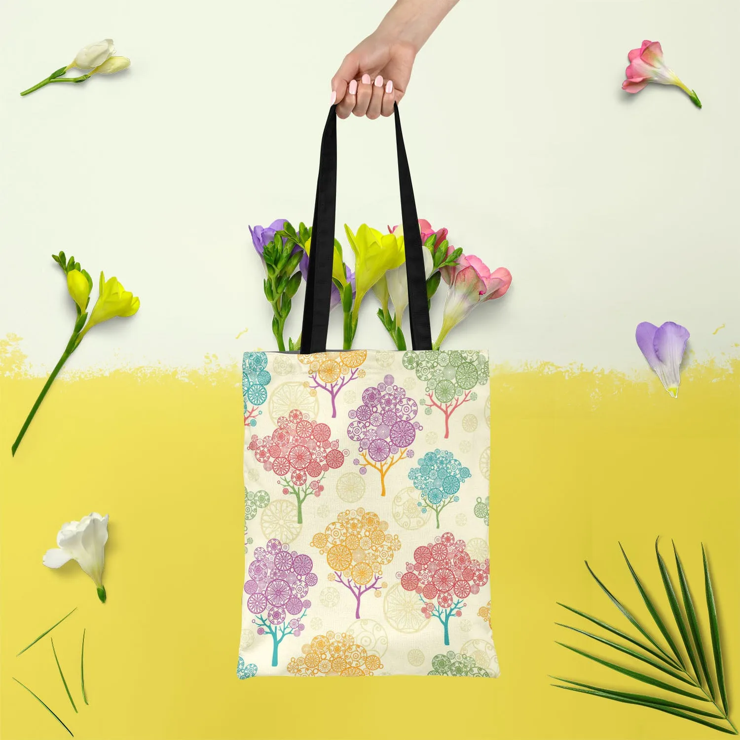 Abstract Trees Tote Bag Shoulder Purse | Multipurpose