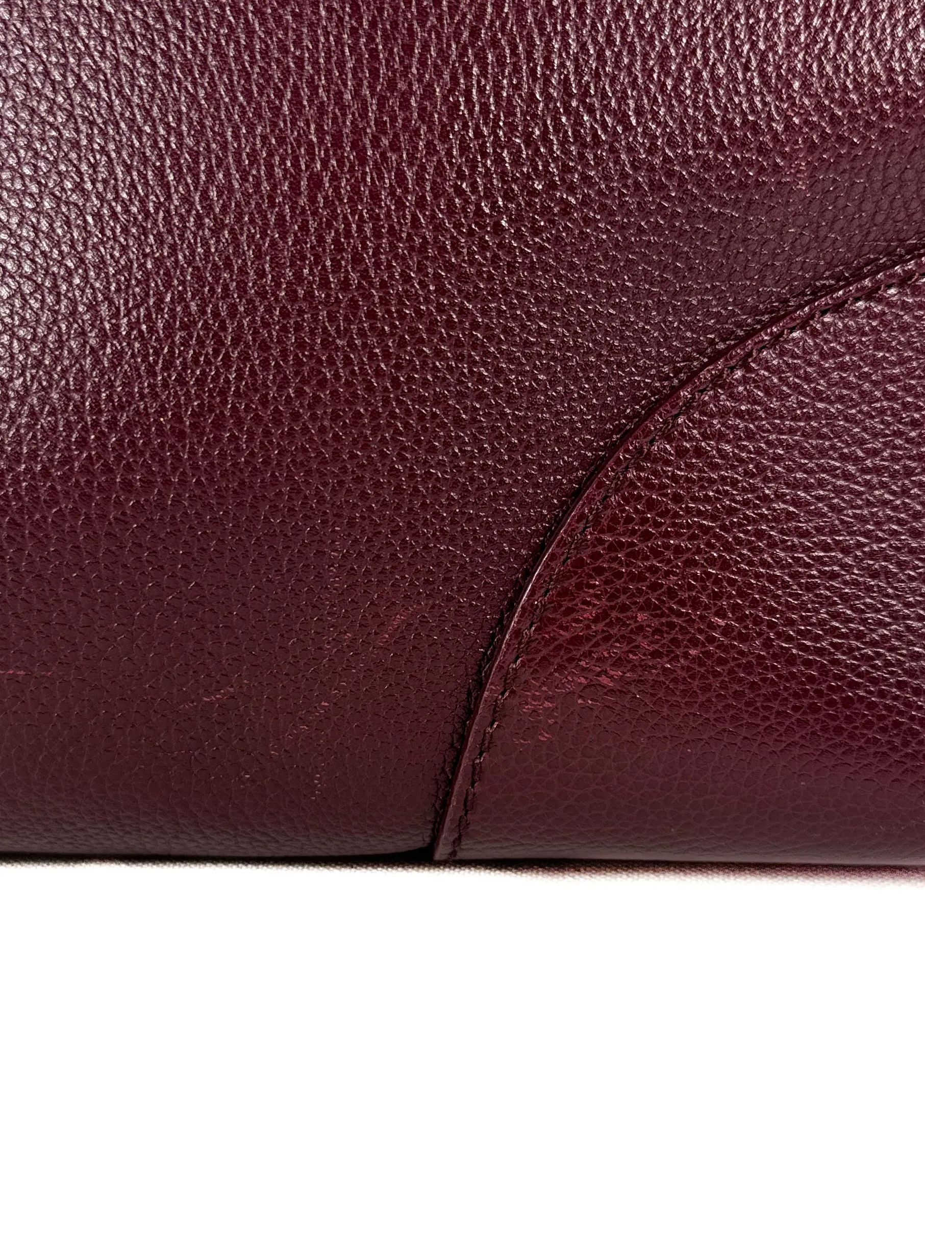 Alexander McQueen burgundy large Legend tote **as is**