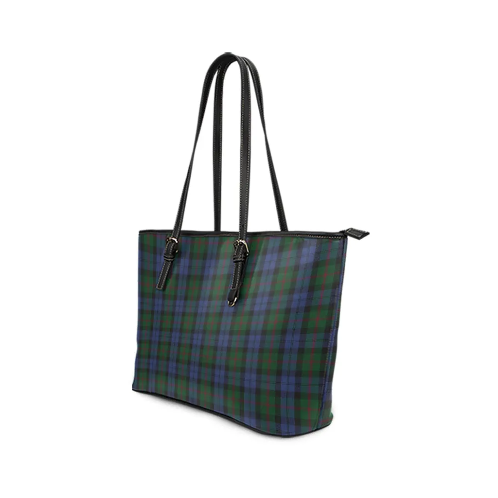 Baird Tartan Leather Tote Bag
