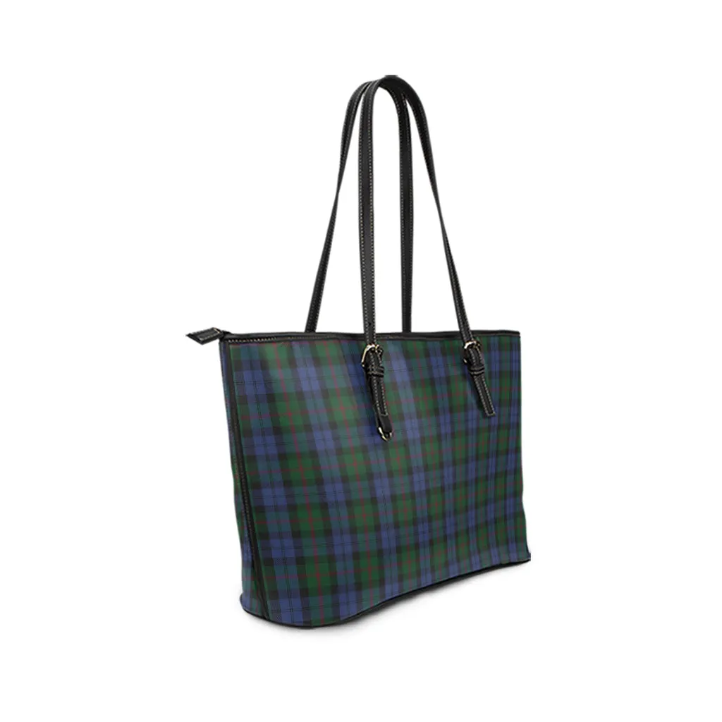 Baird Tartan Leather Tote Bag