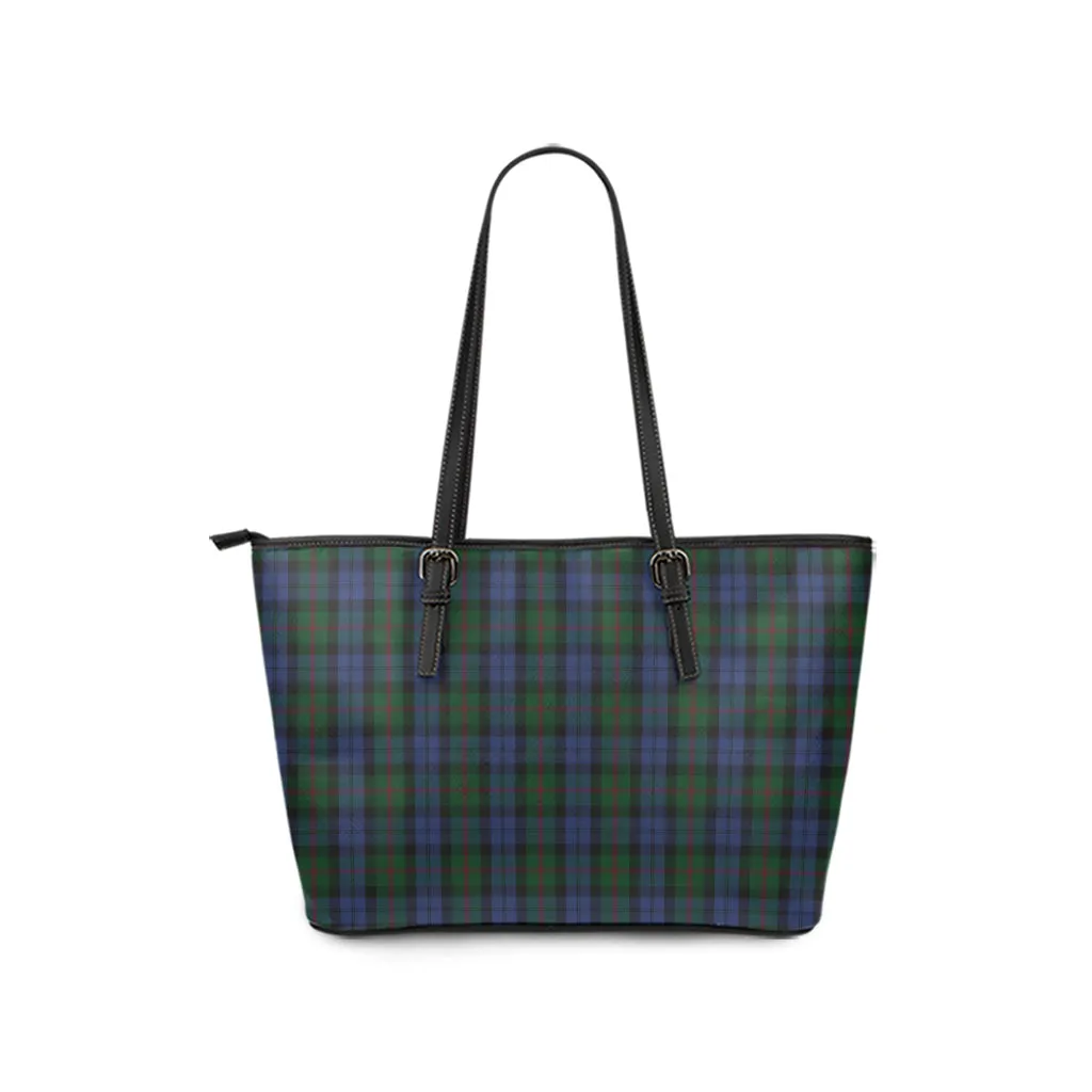 Baird Tartan Leather Tote Bag