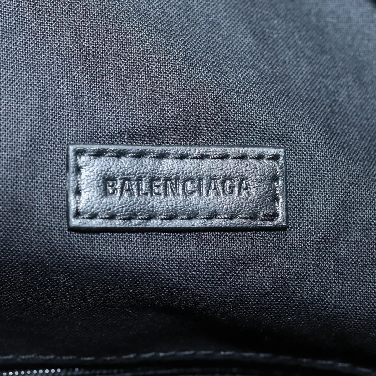 BALENCIAGA BB Explorer Backpack Nylon Silver 593648 Auth 74772