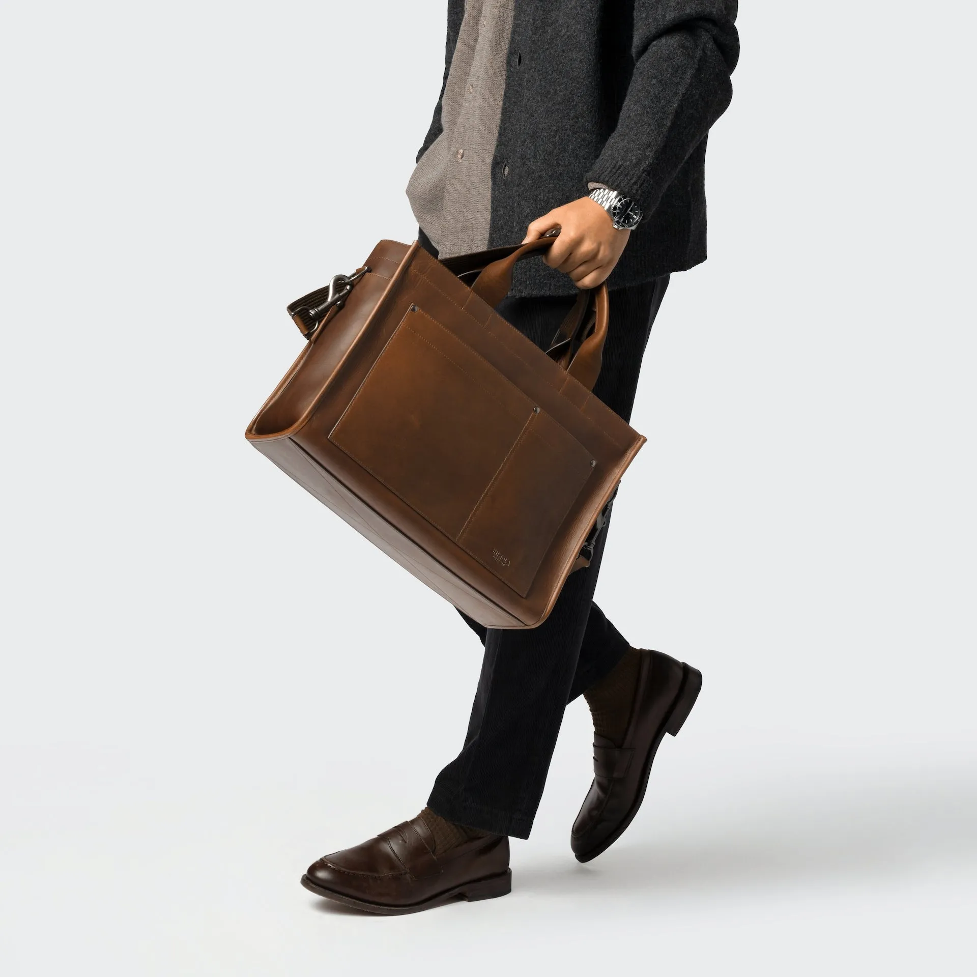 Bert Zip Brief Tote