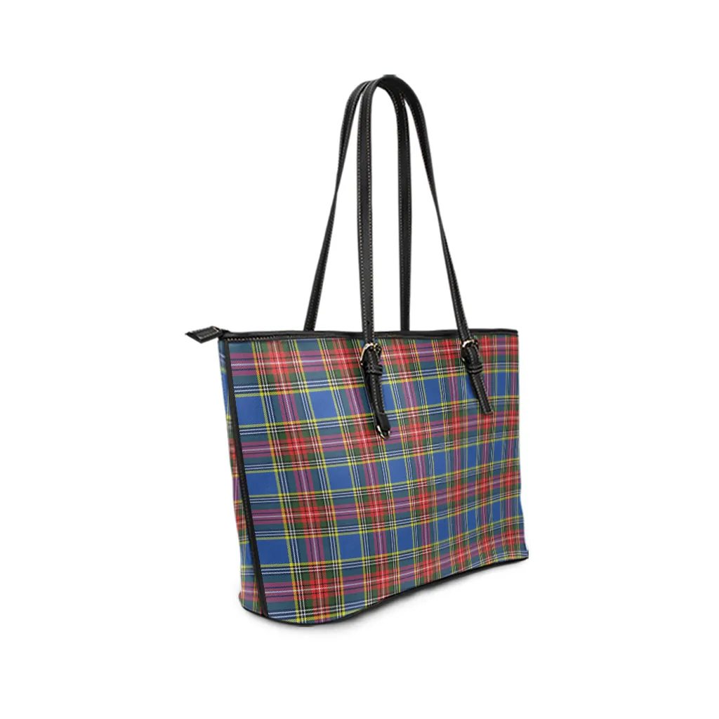 Bethune Tartan Leather Tote Bag