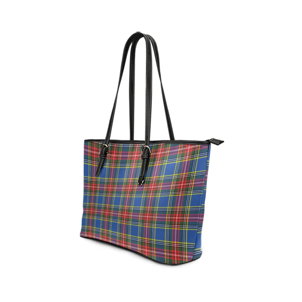 Bethune Tartan Leather Tote Bag