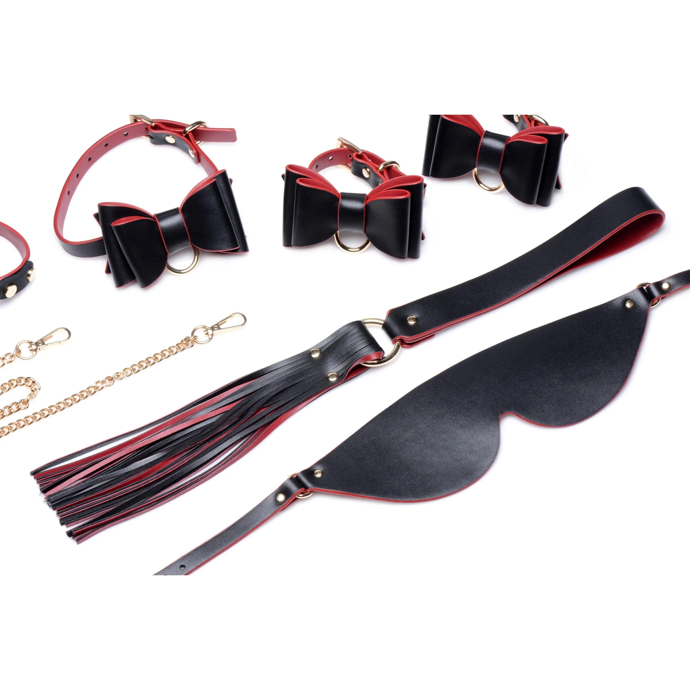 Bondage To Go Black and Red Bow Bondage Set with Carry Case