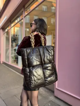 Bottega Veneta Fondant Leather Padded Chain Tote Bag