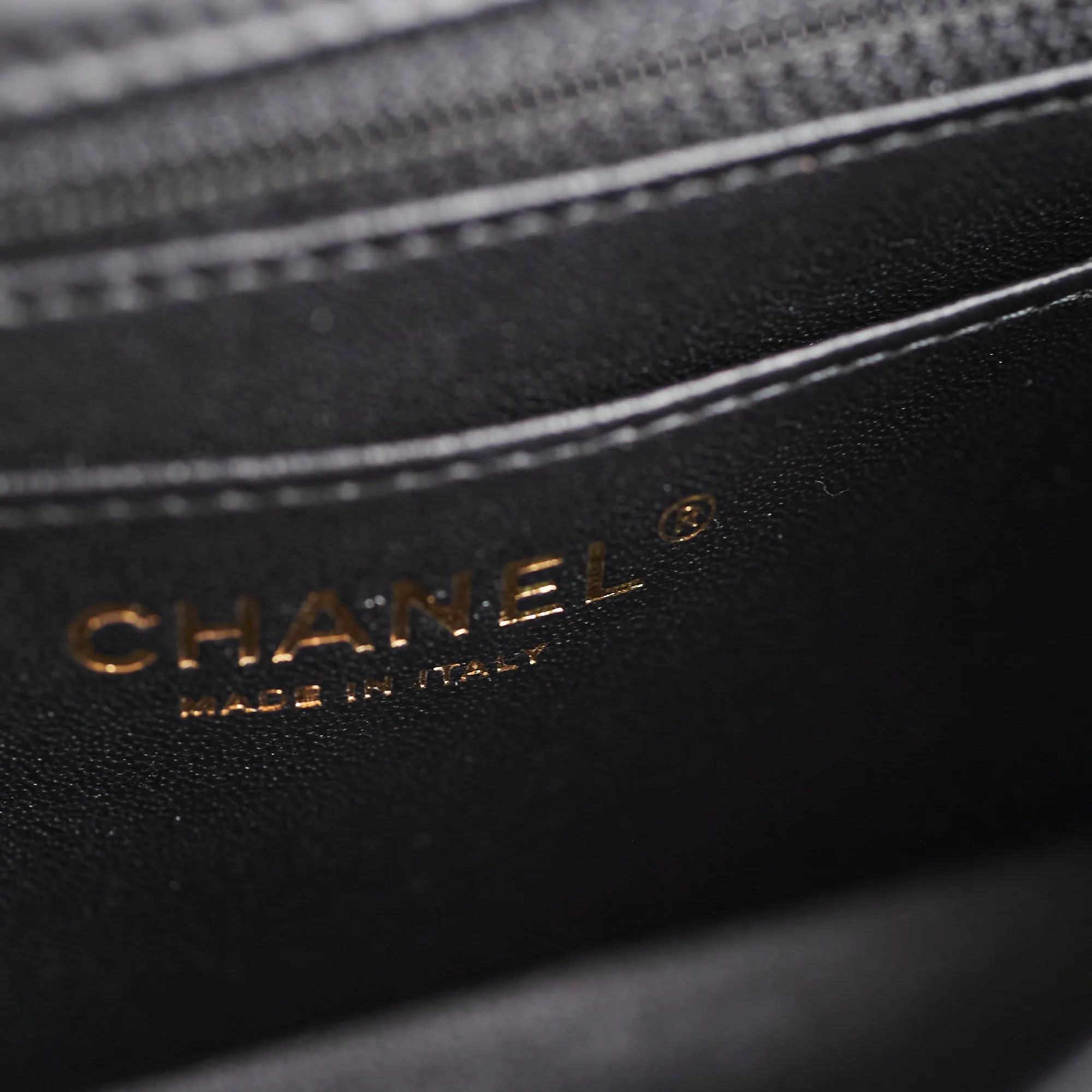Chanel Mini Rectangular Lambskin Black Bag