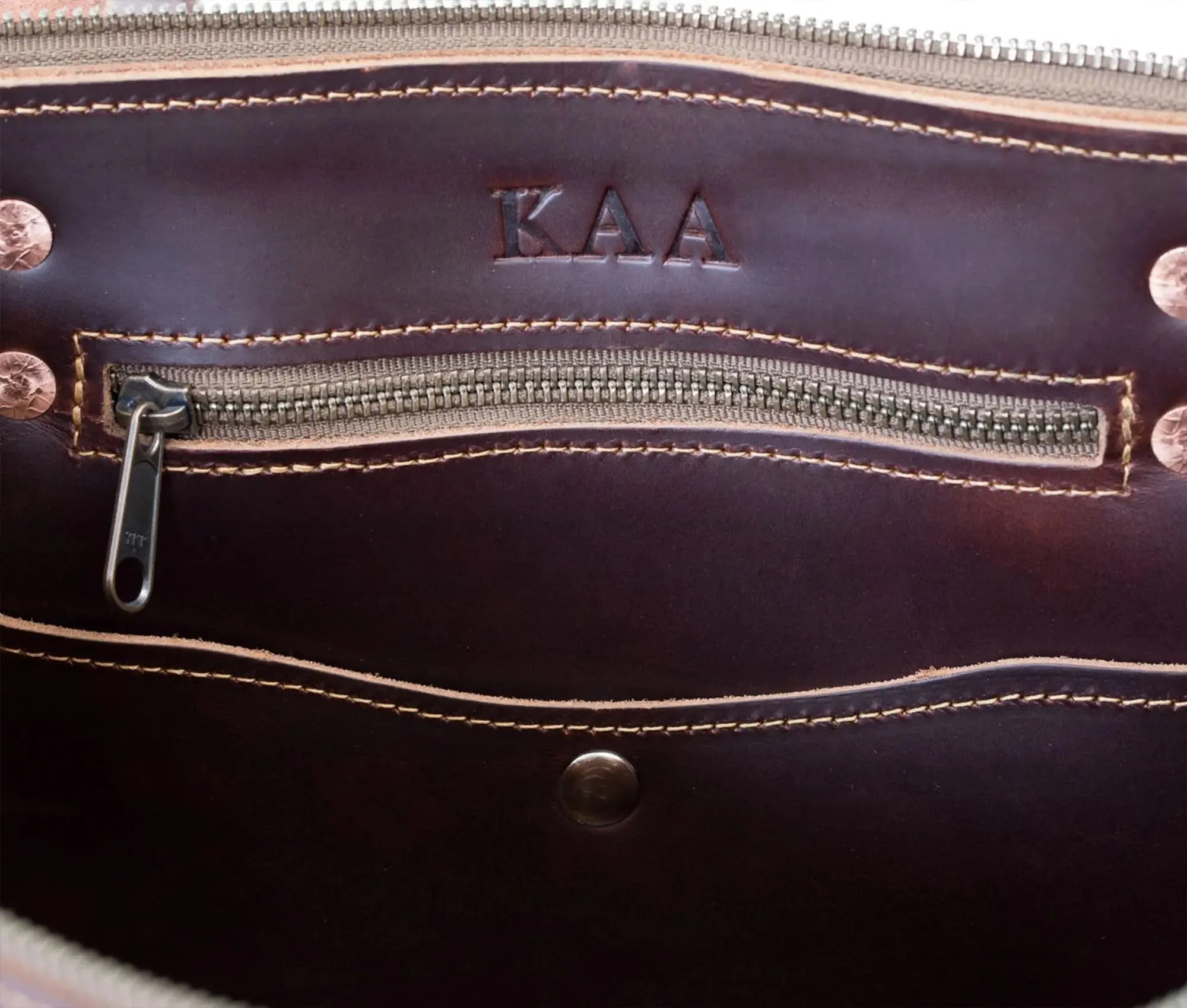 Classic American Leather Tote Bag