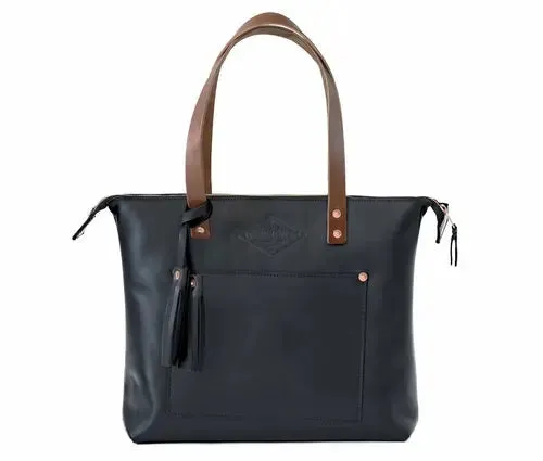 Classic American Leather Tote Bag