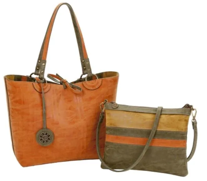 Colorblock Reversible Medium Tote