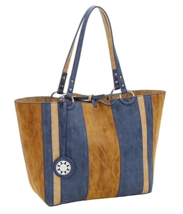 Colorblock Reversible Medium Tote