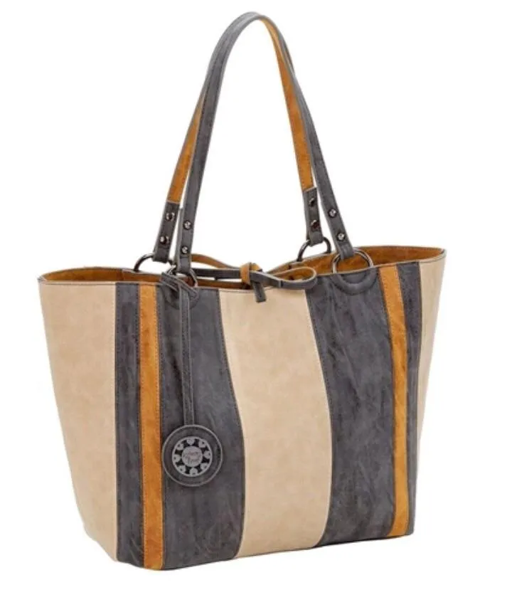 Colorblock Reversible Medium Tote