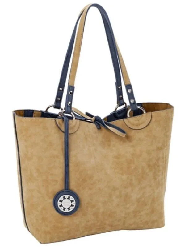 Colorblock Reversible Medium Tote