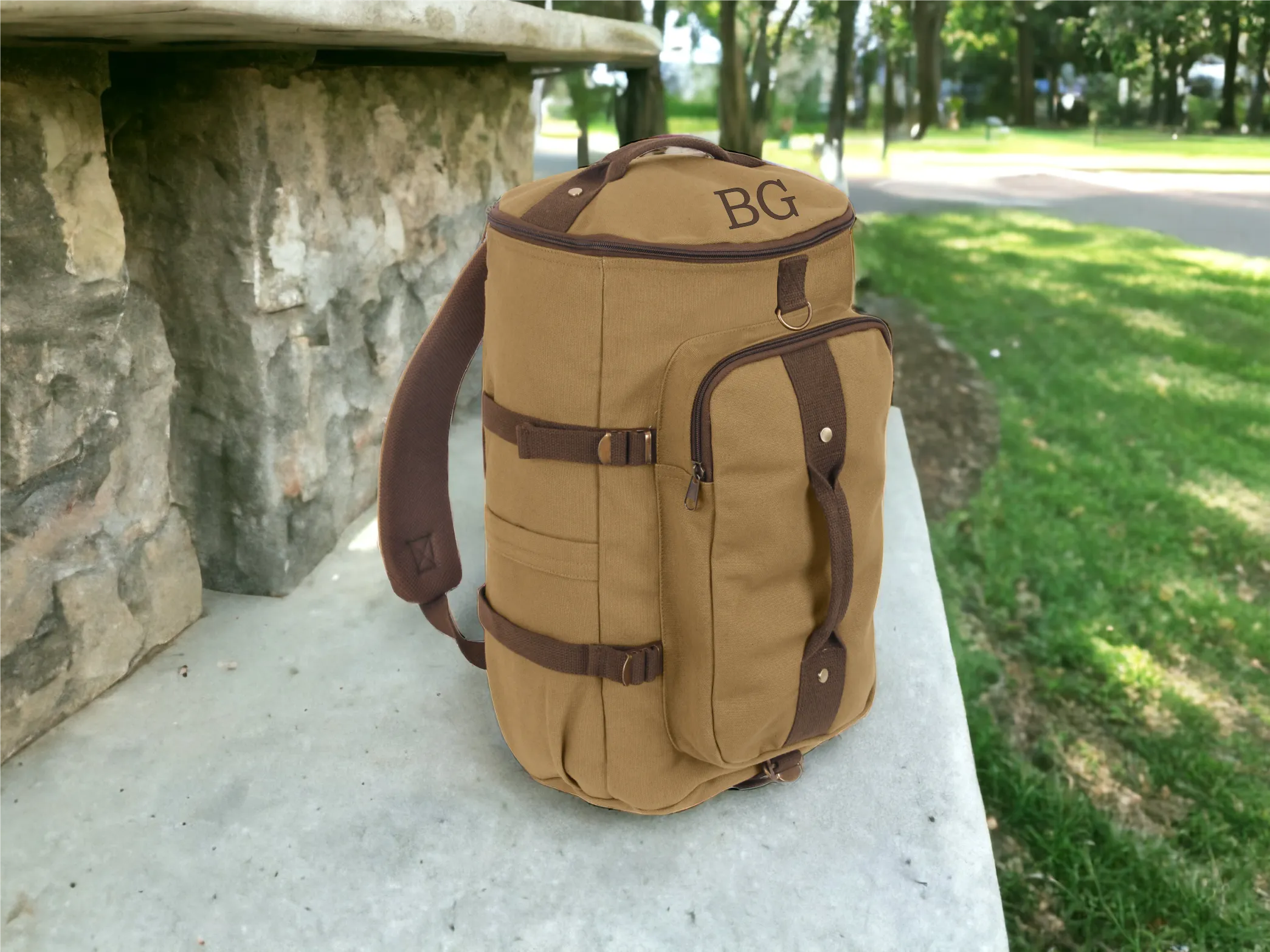Covertible Canvas Duffle / Backpack 19"
