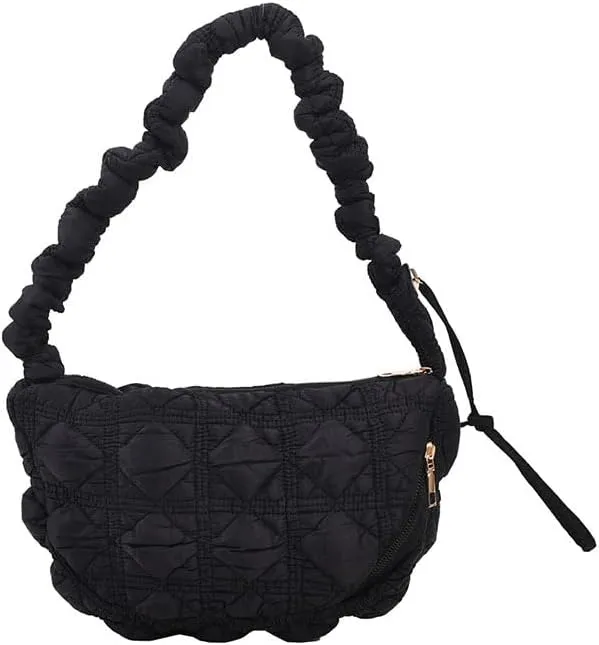 Cute Handbag Purse for Women, Chic Sling Purse Shoulder Handbags Puffer Bags for Women Ladies Casual Aesthetic Kawaii