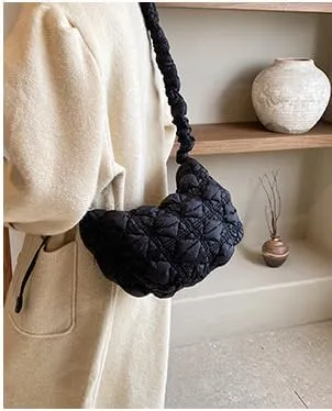 Cute Handbag Purse for Women, Chic Sling Purse Shoulder Handbags Puffer Bags for Women Ladies Casual Aesthetic Kawaii