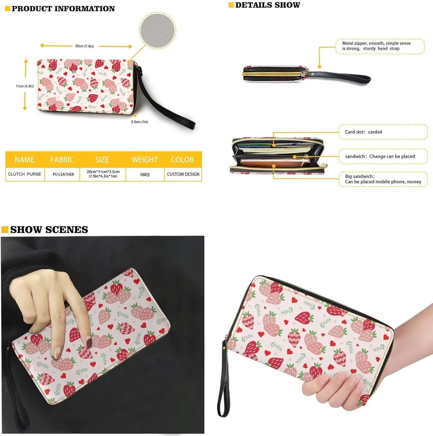 Fashion Purse and Wallet Set for Women Travel Outdoor Shopping Work