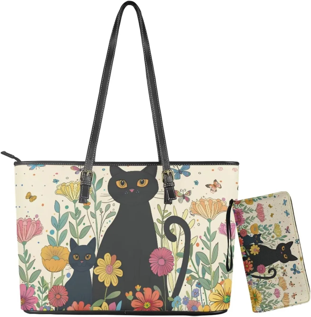 Fashion Purse and Wallet Set for Women Travel Outdoor Shopping Work