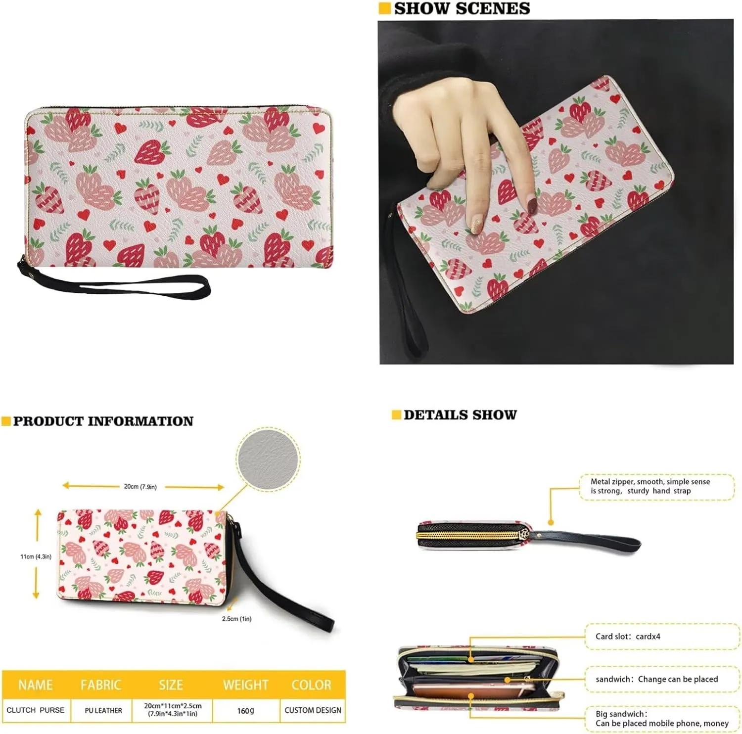 Fashion Purse and Wallet Set for Women Travel Outdoor Shopping Work