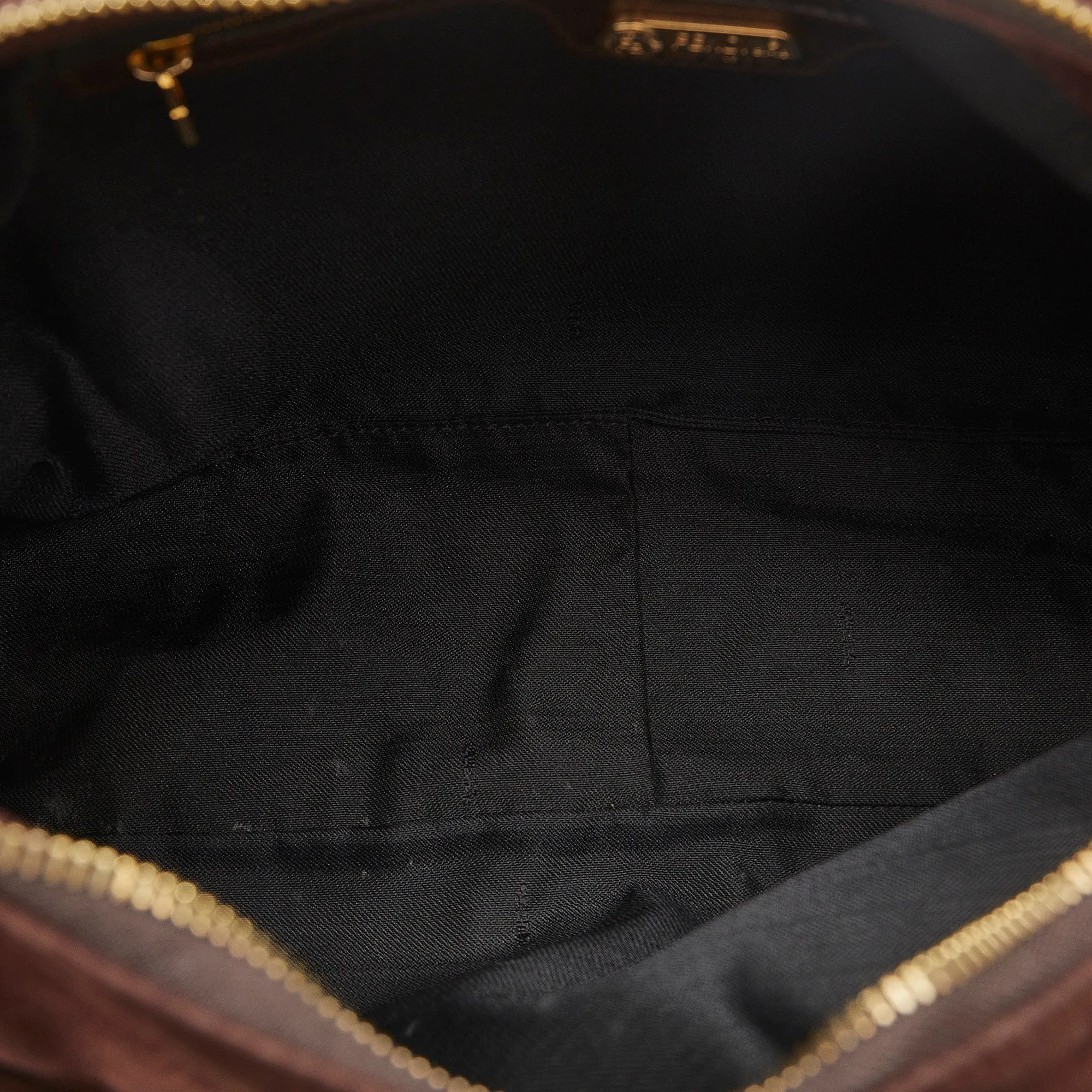 FENDI FF Suede Shoulder Bag