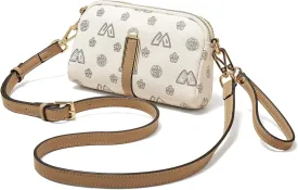FOXLOVER Small Crossbody Bag for Women PVC Leather Cell Phone Holder Credit Card Slot Shoulder Bag Purse Lightweight Handbags