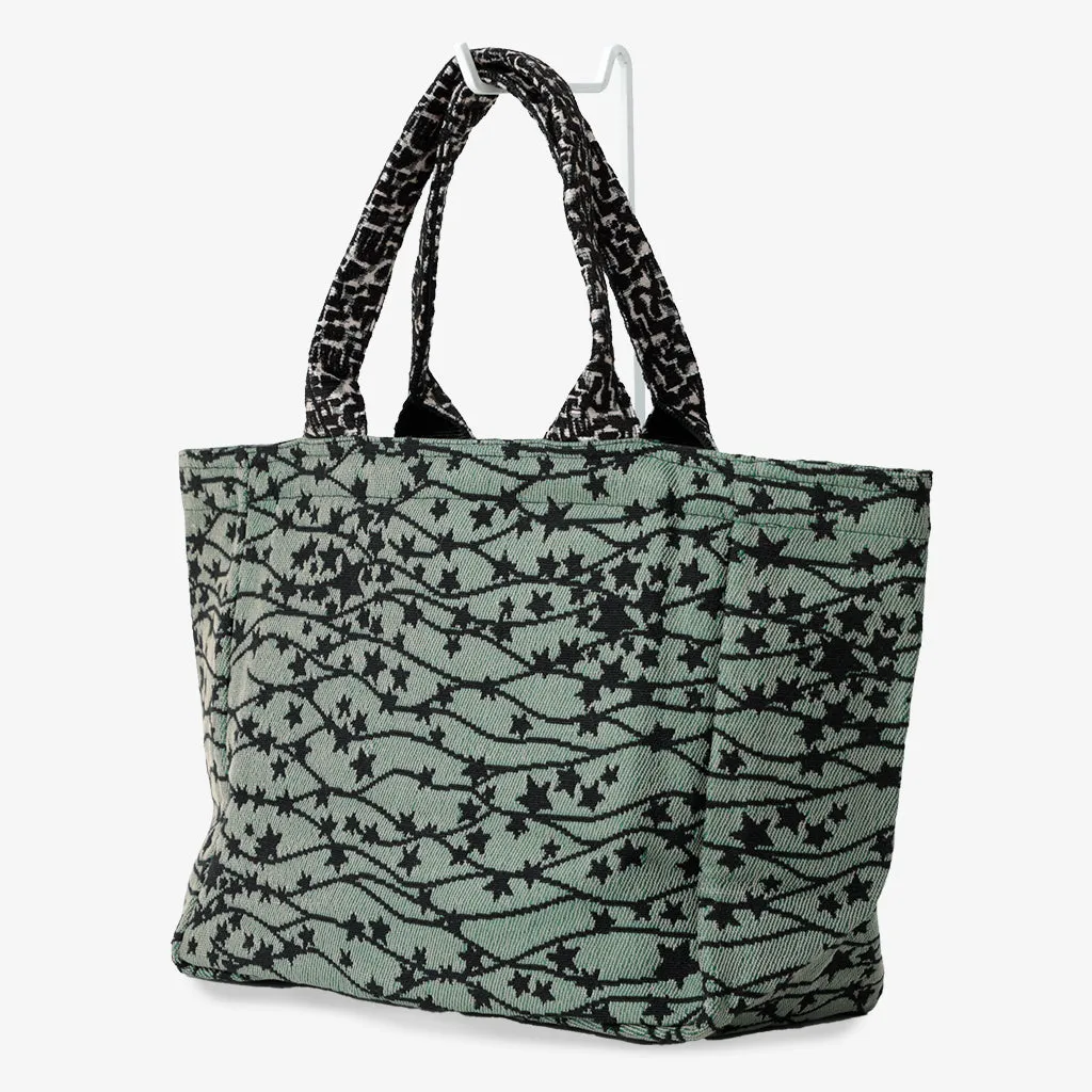 Galaxy ジャカード　ミディアム・トートバッグ・Olive