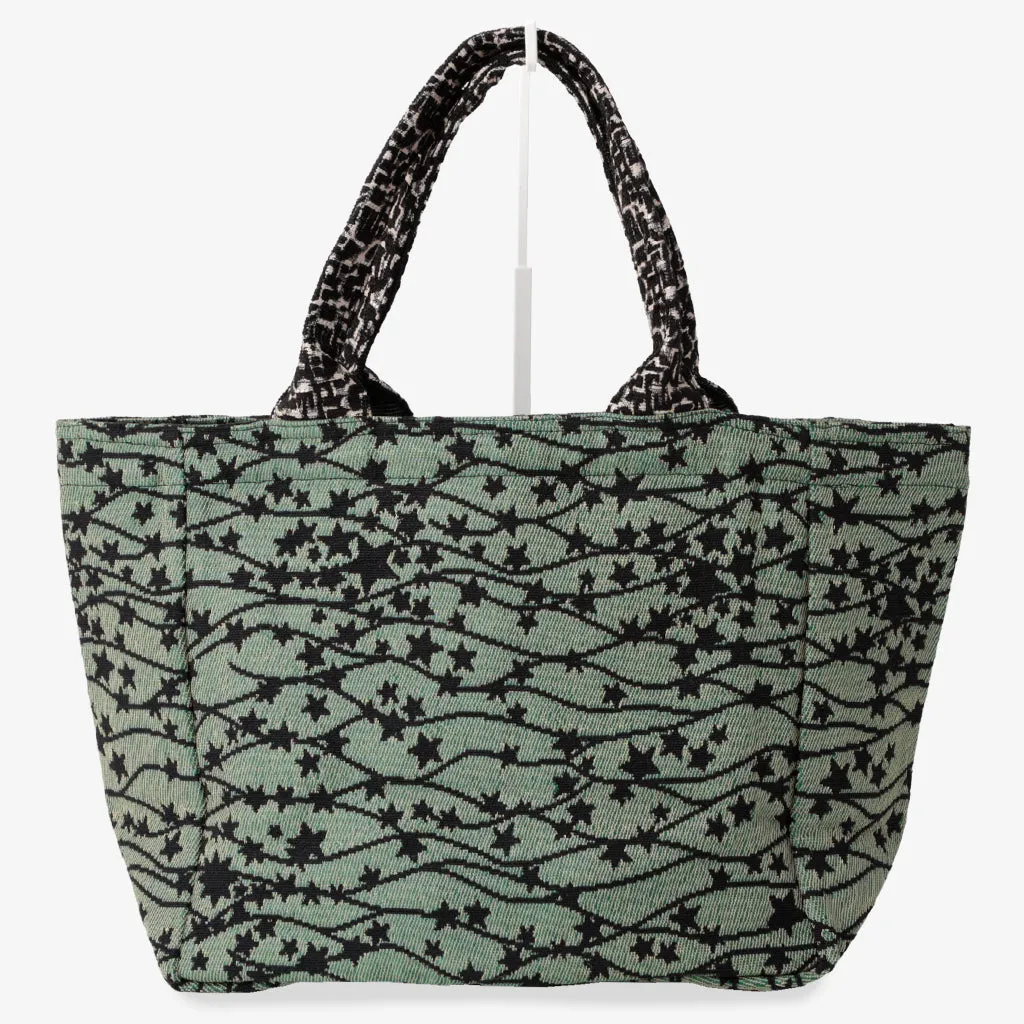 Galaxy ジャカード　ミディアム・トートバッグ・Olive