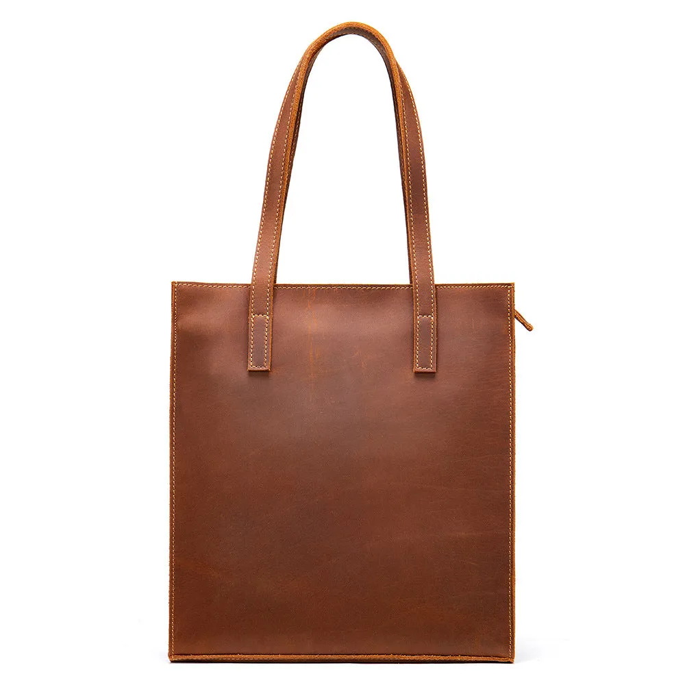 Genuine Leather Tote Bag for Women Shoulder Bag Handbag, Everyday Large Capacity Bag, Birthday Gift for Her