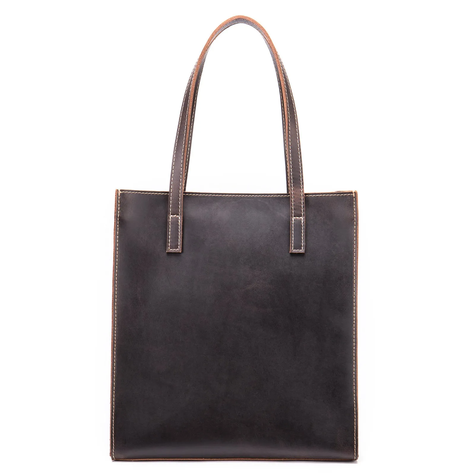 Genuine Leather Tote Bag for Women Shoulder Bag Handbag, Everyday Large Capacity Bag, Birthday Gift for Her