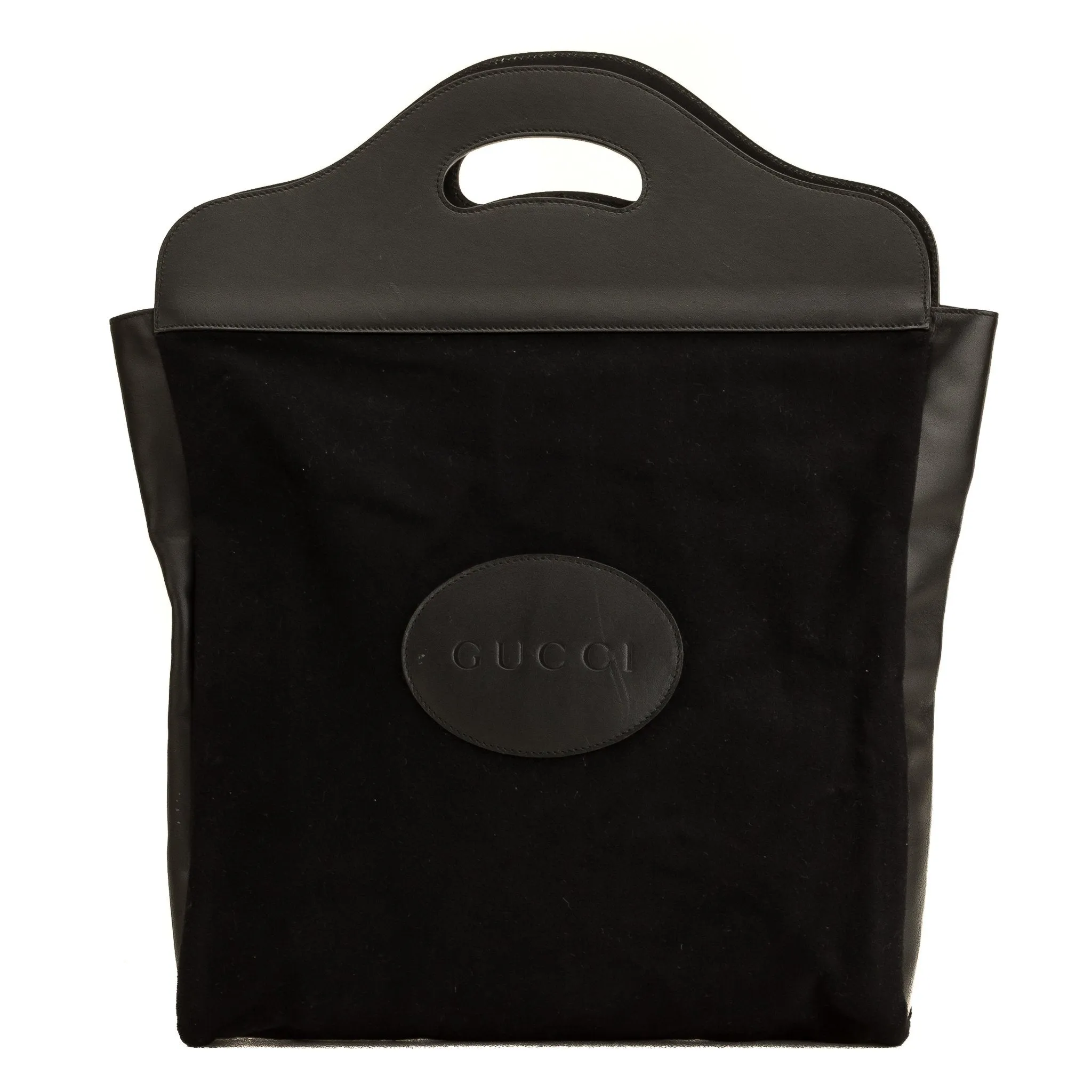 Gucci  Black Suede Tote Bag (5101040)