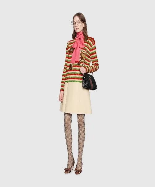 Gucci Ophidia Suede Small Shoulder Bag Black