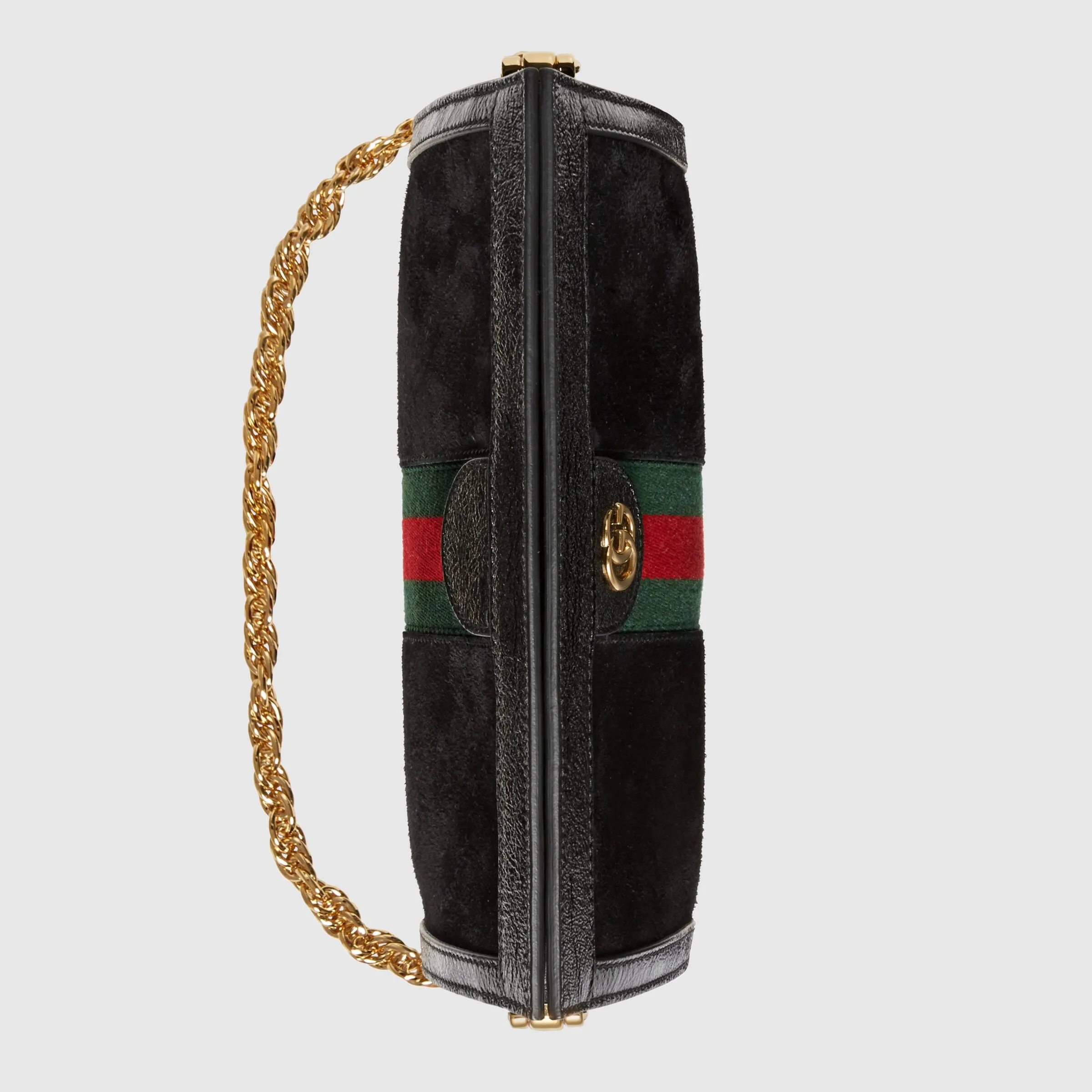 Gucci Ophidia Suede Small Shoulder Bag Black