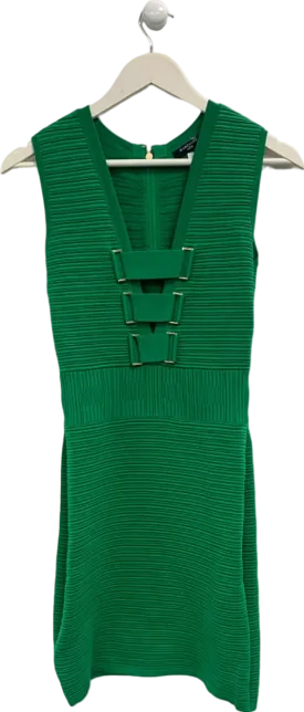 Guess Green Ribbed Dress UK S
