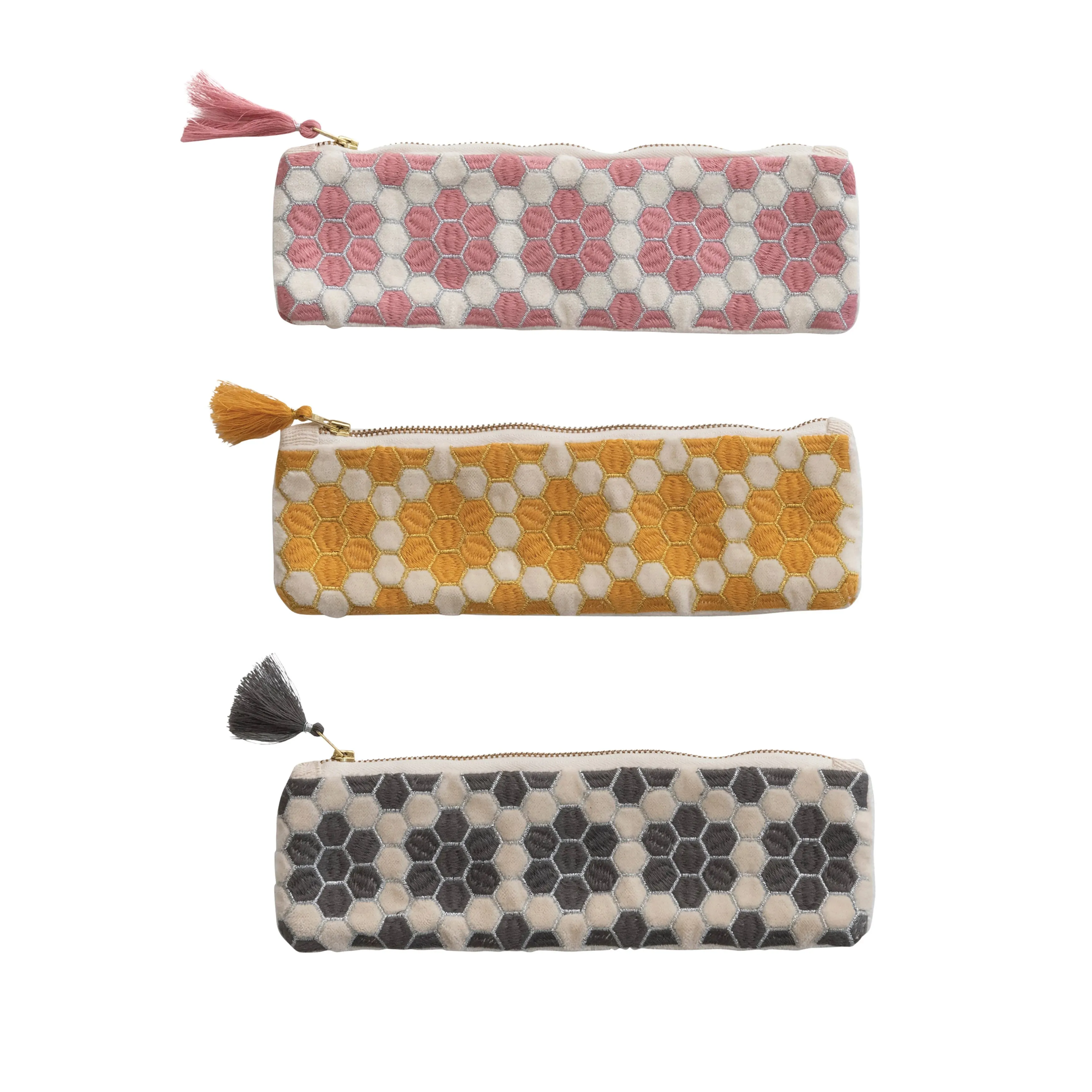 Honeycomb Zipper Pouch