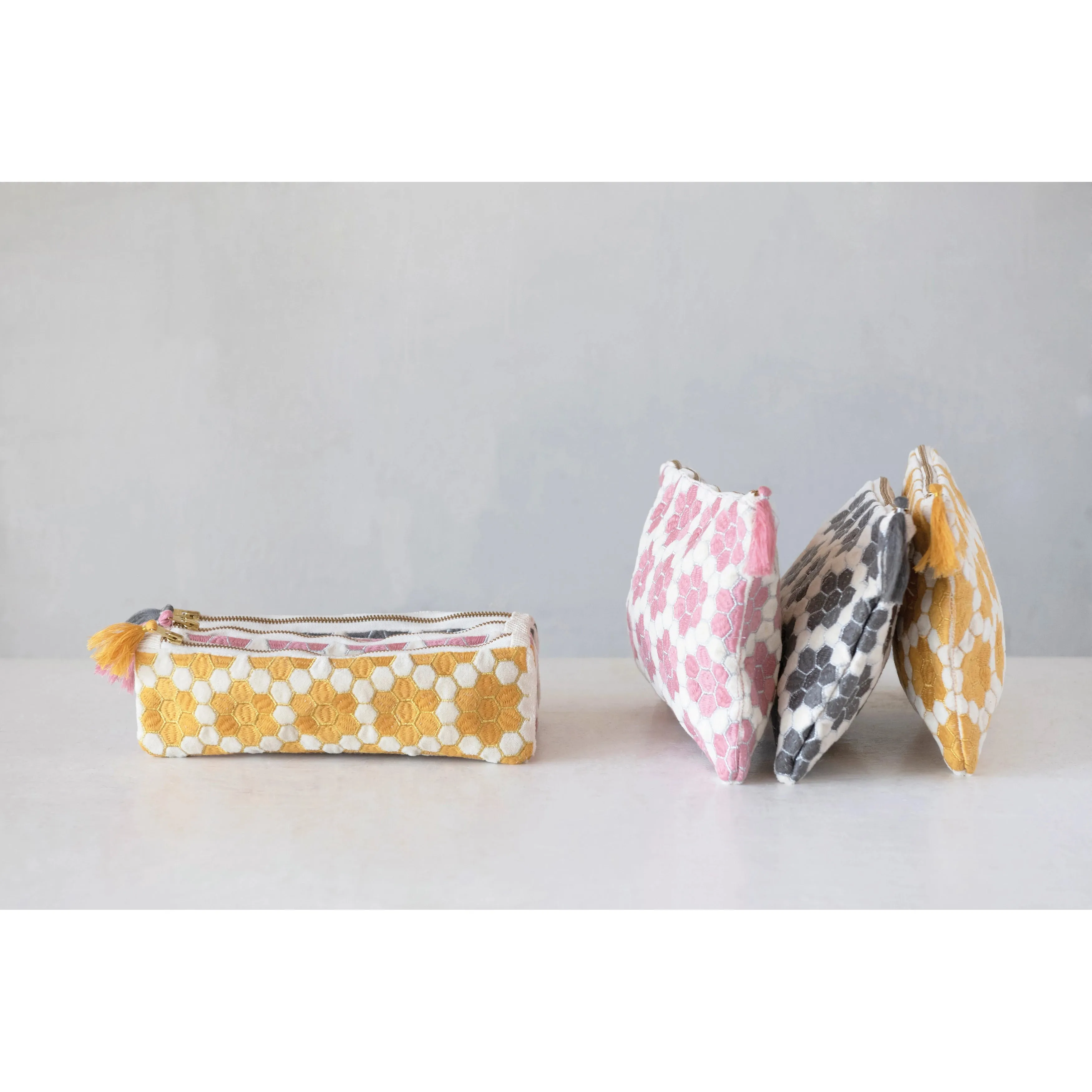 Honeycomb Zipper Pouch
