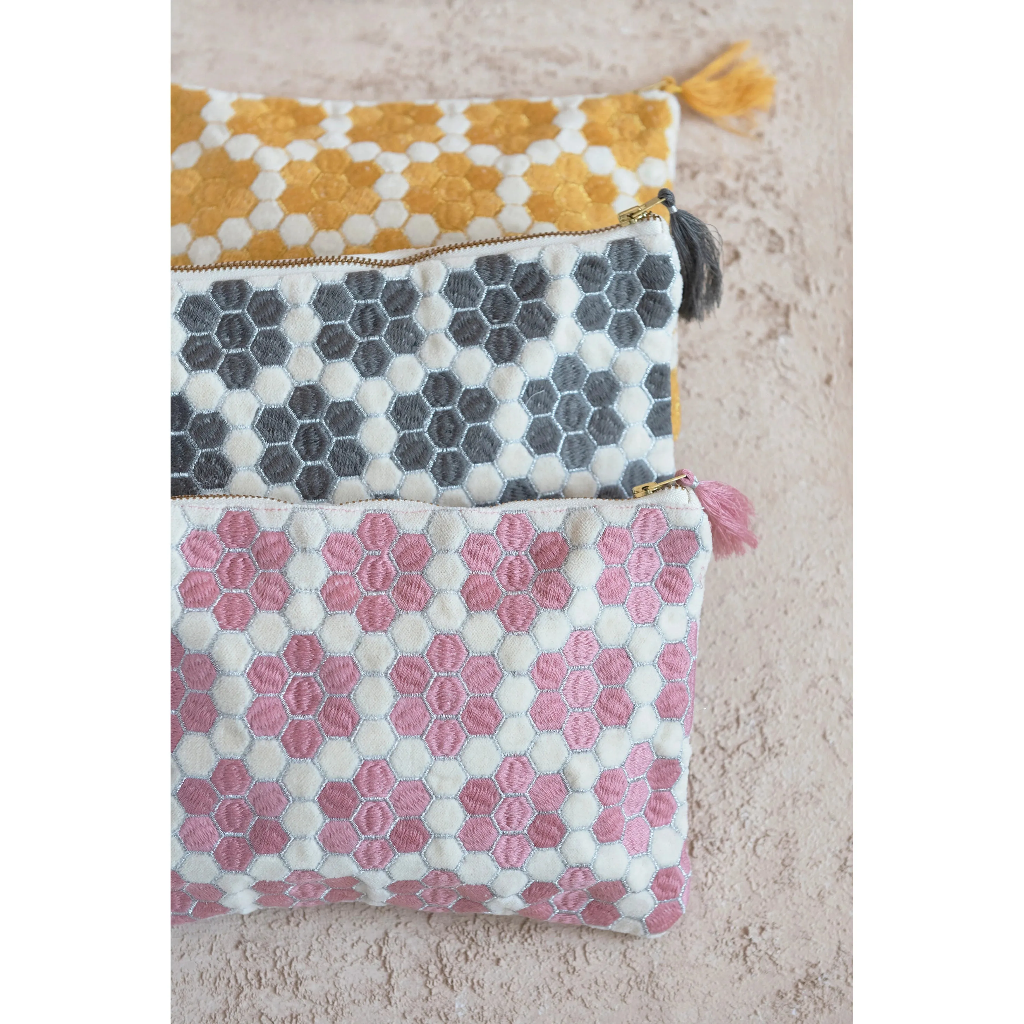 Honeycomb Zipper Pouch