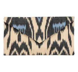 Kenan Silk Ikat Envelope Clutch - Large