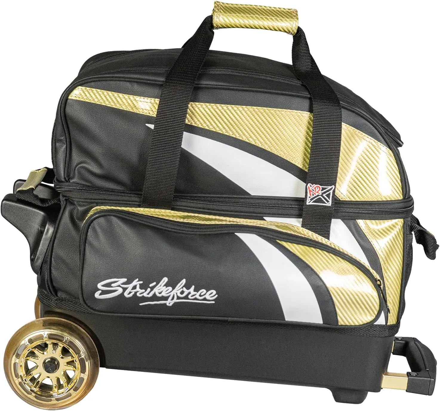 KR Strikeforce Cruiser Lux Blue Double Roller Bag - with 5" Smooth KRuze Wheels & Extra Long Handle