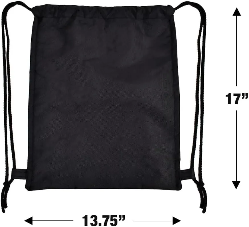 LOGOVISION Aquaman Movie Black Manta Chibi Character Drawstring Backpack Sports Bag Sackpack 17" x 13", Perfect for Gym, Yoga or Practice