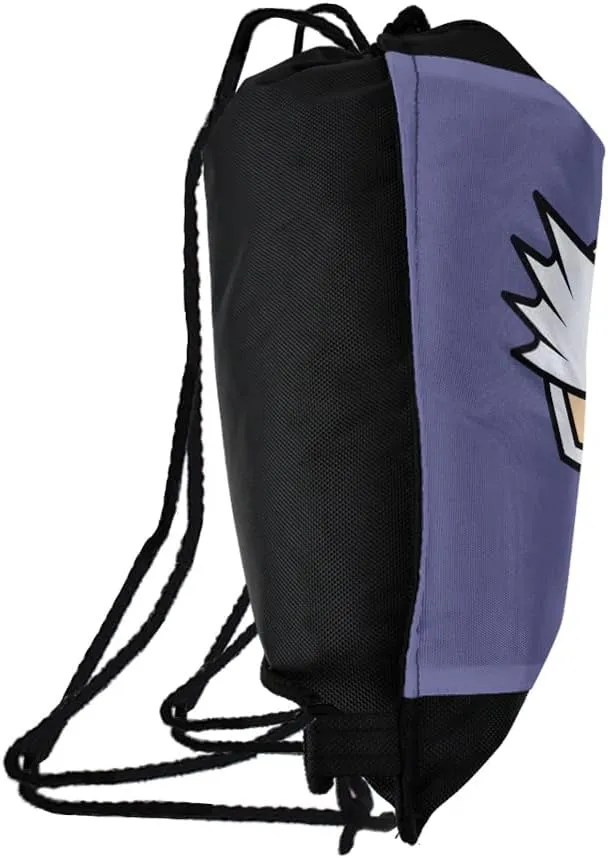 LOGOVISION Aquaman Movie Ocean Master Chibi Character Drawstring Backpack Sports Bag Sackpack 17" x 13", Perfect for Gym, Yoga or Practice