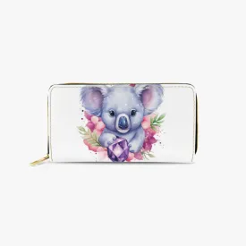 Long Type Zipper Purse, Koala, awd-507
