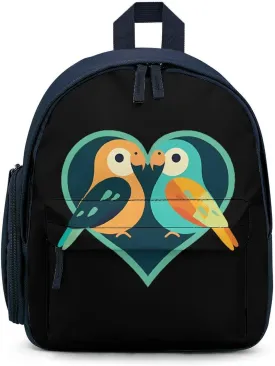 Lovebirds Cute Backpack Daily Casual Daypack Travel Mini Bag with Adjustable Strap Blue-style-27
