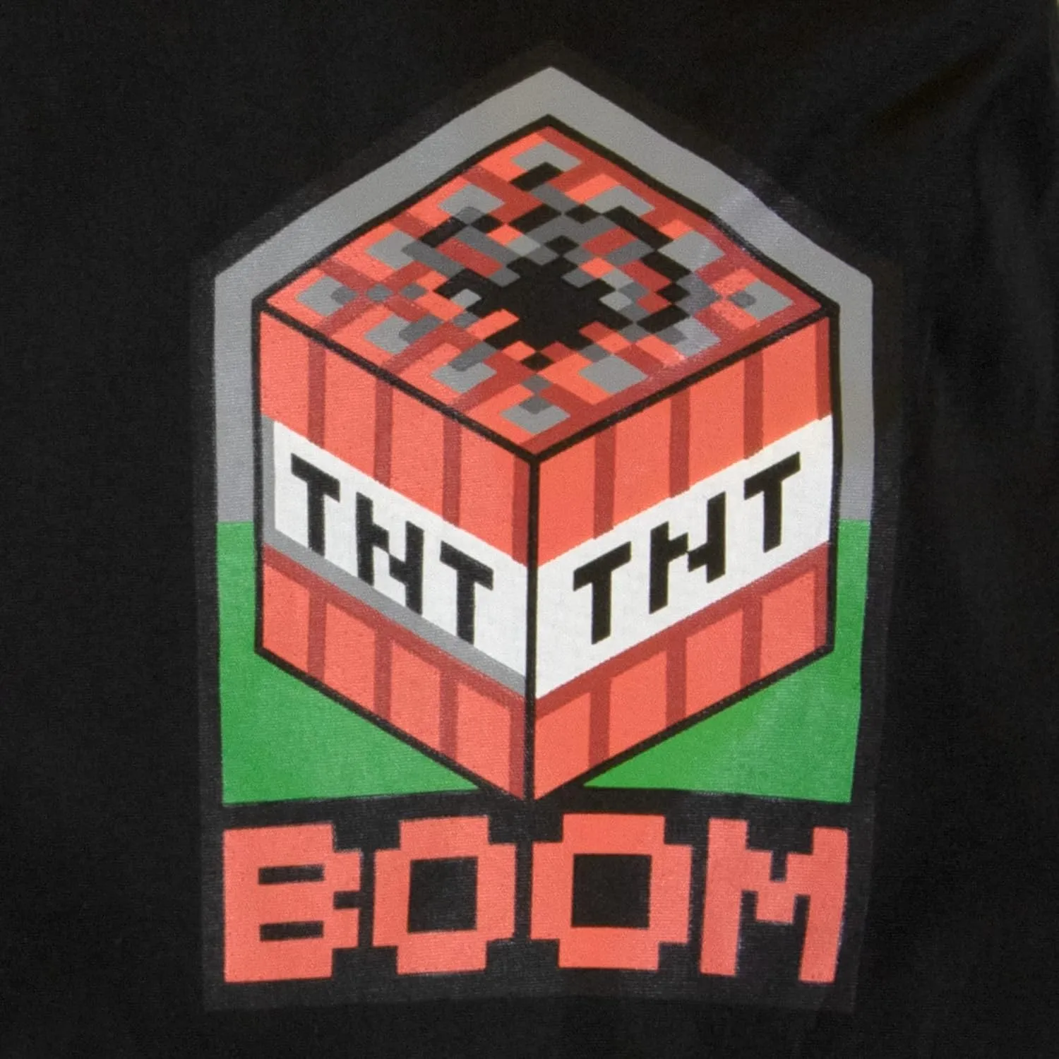 Minecraft Bomber Jacket for Boys, Zip-Up Graphic Print Varsity Jacket for Kids and Toddlers