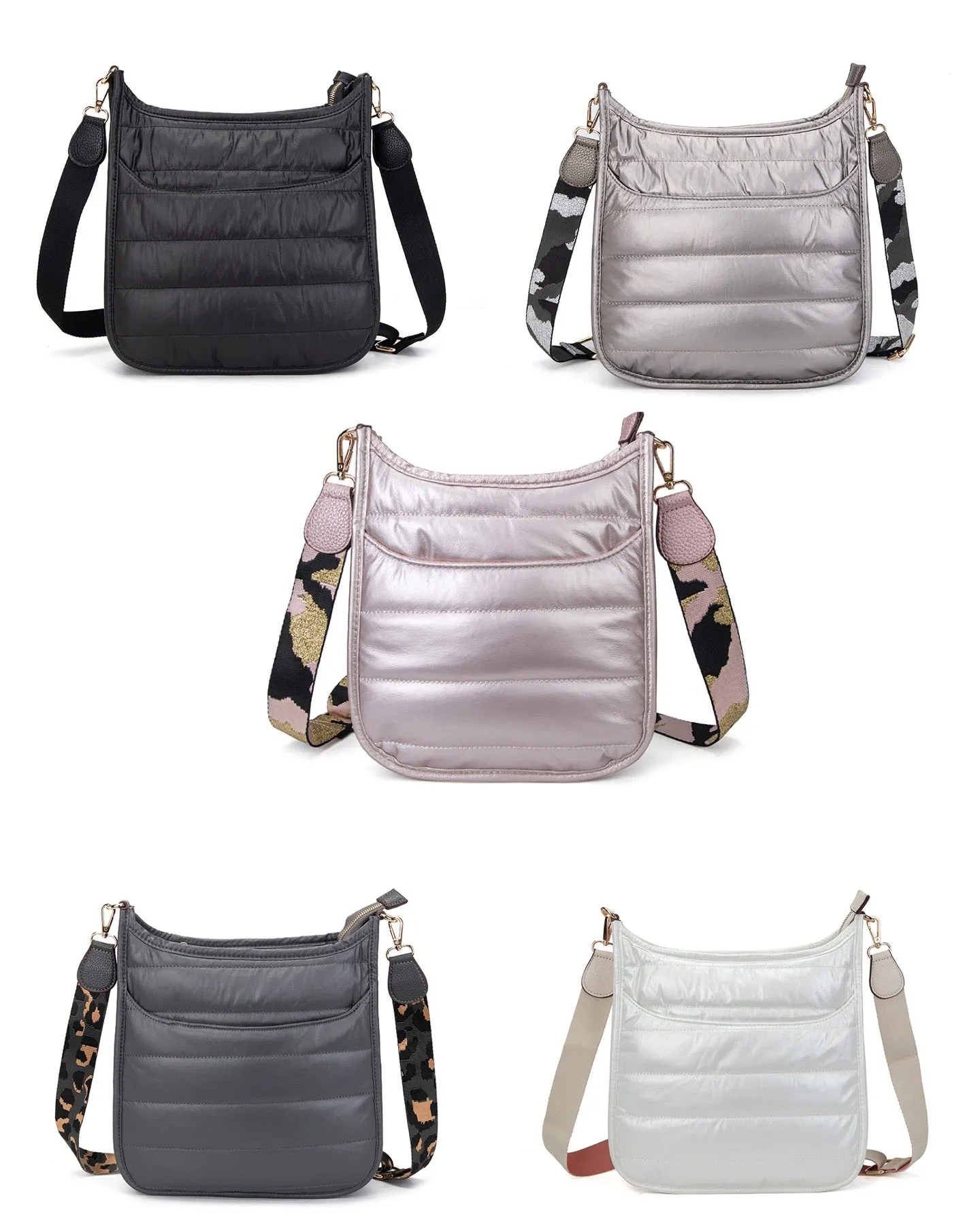Mini Puffer Crossbody Bag - Assorted Colors